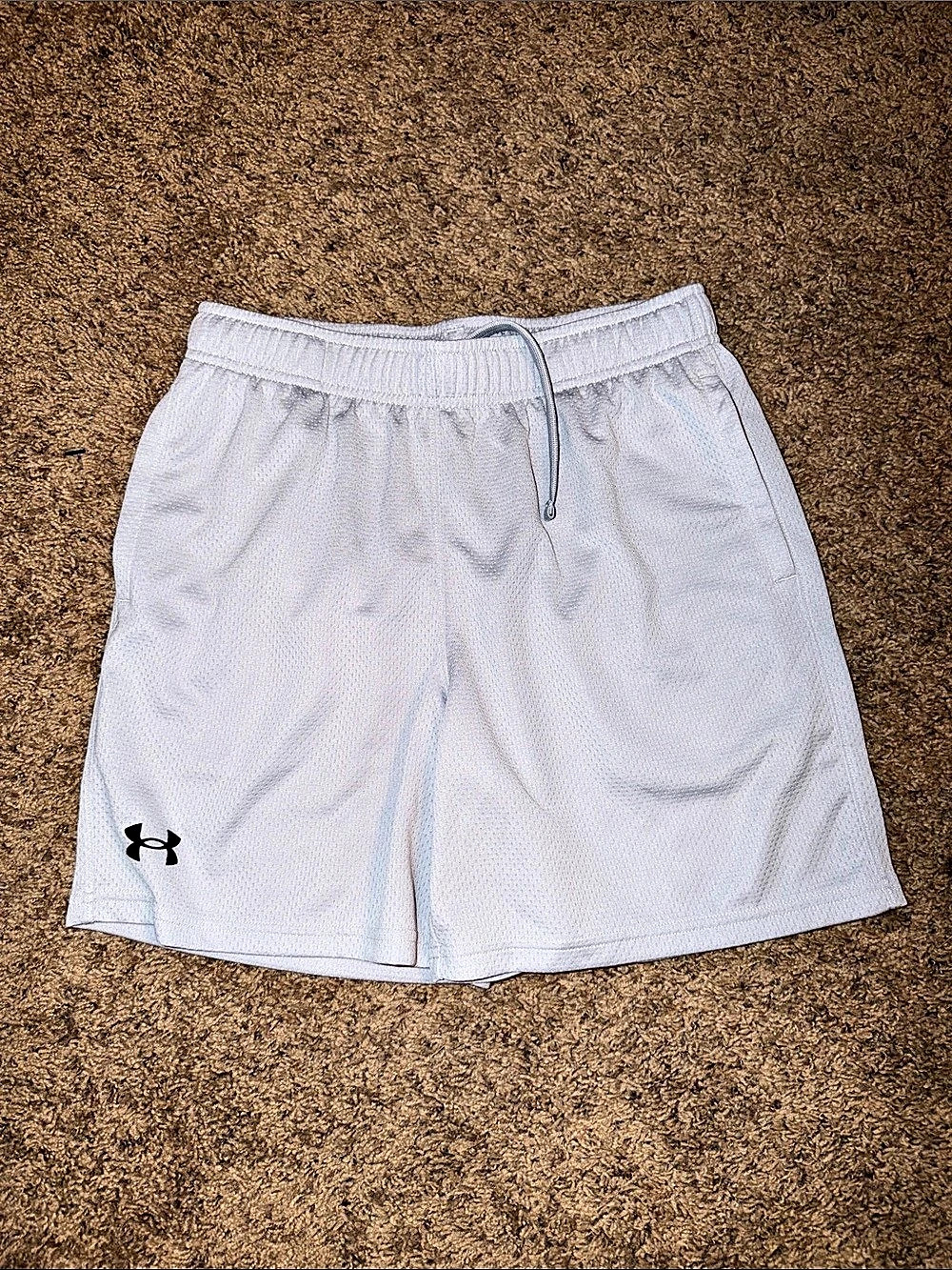 Under Armour Playmaker 6 Athletic Shorts White Size Large